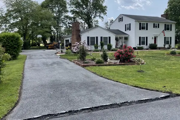 Before Crack repair in Asphalt Driveway