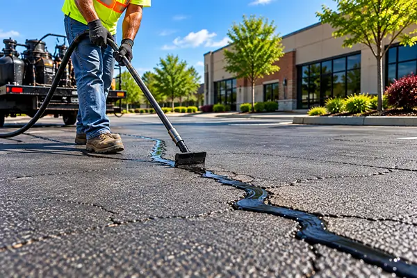Commercial Asphalt Crack Filling Commercial Asphalt Crack Filling