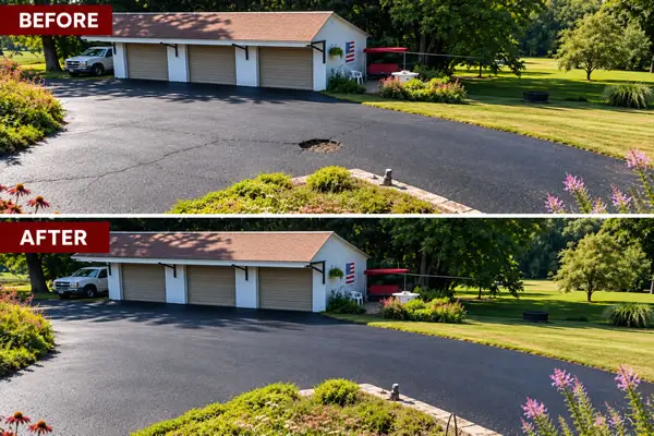 Commercial Driveway Pothole Repair Commercial Driveway Pothole Repair